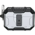 thumbnail image 1 of ELEHOLD AirPods Case Compatible with AirPods 4, Secure Lock Clip Hard Shell Full-Body Rugged Shockproof Protection Case with Carabiner for Airpods 4,Silver, 1 of 8