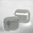 thumbnail image 1 of ELEHOLD For Airpods 4th Gen Case Full Body Protection Shockproof Rugged Cover with Keychain + Secure Lock, Support Wireless Charging, Transparent Black, 1 of 9