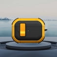 thumbnail image 1 of ELEHOLD For Airpods Pro (2019) Rugged Headphone Case Secure Lock Support Wireless Charging Military Full-Body Rugged Shockproof Case Cover with Keychain,Yellow, 1 of 7