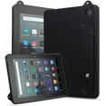 thumbnail image 1 of ELEHOLD for Amazon Fire HD 10 (11th Generation) Case, Slim Fit Protective PU Leather Business Wrist Strap Stand Shock-Resistant Protective Cover,Black, 1 of 8