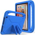 thumbnail image 1 of ELEHOLD for Amazon Fire HD 10 13th Generation 2023 Rugged Case Kids Friendly EVA Full Body Protective Handle Grip Kickstand Function Shockproof Kids Case for Fire HD 10 2023,Blue, 1 of 7