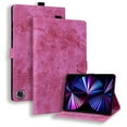 thumbnail image 1 of ELEHOLD for Amazon Fire Max 11 Tablet (13th Generation, 2023 Release) Leather Case,Embossed Flower Pattern Flip Case Card Slots Kickstand Magnetic Clasp Shockproof Protective Case,Rose, 1 of 7
