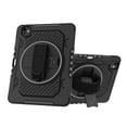 thumbnail image 1 of ELEHOLD for Apple iPad Pro 11 Inch (2024), Heavy Duty Rugged Case Hidden Kickstand Handstrap Wristband Pencil Holder Shockproof Anti-Scratch Hybrid Case,Black, 1 of 6