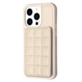 thumbnail image 1 of ELEHOLD for Apple iPhone 14 Card Holder Back Case with Pockets, Premium PU Leather ID Cash Credit Slots Magnetic Kickstand Flip Folio Slim Hard Protective Cover, beige, 1 of 7
