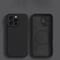 thumbnail image 1 of ELEHOLD For Apple iPhone 16 Pro Max TPU Magnetic Back Cover Shock-Absorbent Anti-Fingerprint Lightweight Flexible Non-Slip Protective Basic Case Cover,Black, 1 of 8