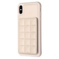 thumbnail image 1 of ELEHOLD for Apple iPhone XS/X Card Holder Back Case with Pockets, Premium PU Leather ID Cash Credit Slots Magnetic Kickstand Flip Folio Slim Hard Protective Cover, beige, 1 of 7