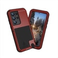 thumbnail image 1 of ELEHOLD Armor Case for Samsung Galaxy S23 Ultra,Heavy Duty Military Grade Metal Cover Shockproof Dustproof Full Body Case Fit for Outdoor Sports Cover for Samsung S23 Ultra 6.8", Red, 1 of 8