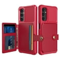 thumbnail image 1 of ELEHOLD Back Wallet Case for Samsung Galaxy A05S Flip Card Slots Magnetic Clasp Slim Shockproof Heavy Duty Works with Magnetic Car Mount for Samsung Galaxy A05S,Red, 1 of 6