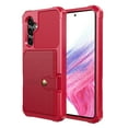 thumbnail image 1 of ELEHOLD Back Wallet Case for Samsung Galaxy A54 5G Flip Folio Card Slots Magnetic Clasp Slim Shockproof Heavy Duty Works with Magnetic Car Mount for Samsung A54 5G,Red, 1 of 7