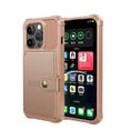thumbnail image 1 of ELEHOLD Back Wallet Case for iPhone 15 Pro Flip Card Slots Magnetic Clasp Slim Shockproof Heavy Duty Works with Magnetic Car Mount for iPhone 15 Pro,Rosegold, 1 of 5