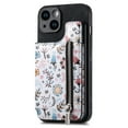 thumbnail image 1 of ELEHOLD Back Wallet Case for iPhone XS Max Case with Flower Floral Pattern RFID Blocking Card Holders Zipper Storage Stand Function Magnetic Shockproof Purse Cover,black, 1 of 8