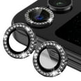 thumbnail image 1 of ELEHOLD Camera Protector For Samsung Z Flip 7 2025, Bling Metal Individual Diamond Anti-scratch Camera Lens Protector For Samsung Z Flip 7 2025,Black, 1 of 5