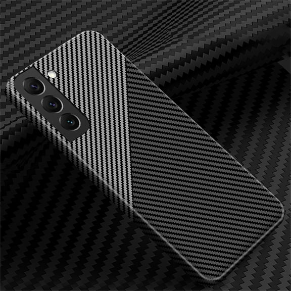 ELEHOLD Carbon Fiber Pattern Case for Samsung Galaxy S23 6.1", Slim Thin Support Wireless Charging Shockproof Anti-Scratches Protetive Case,Blacksilver