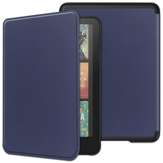 ELEHOLD Case for 7" 12th Generation Kindle Paperwhite/Kindle Colorsoft Signature Edition/Kindle Paperwhite Signature Edition 2024,Folio Slim Lightweight Hard Shell Case Smart Cover,Darkblue