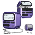 thumbnail image 1 of ELEHOLD Case For AirPods 4th Gen, Cute BB Machine Design Shockproof Protective Cover Wireless Charging Scratch Resistant Keychain Clip for Secure Carrying,Purple, 1 of 7