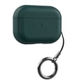 thumbnail image 1 of ELEHOLD Case for Airpods 2nd Gen / 1st Gen,Compatible with MagSafe Premium Leather Shockproof Protective Case with Ring Buckle for Airpods 2nd Gen / 1st Gen,Green, 1 of 7