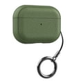 thumbnail image 1 of ELEHOLD Case for Airpods Pro 2nd Gen (2022),Compatible with MagSafe Premium Leather Shockproof Protective Case with Ring Buckle for Airpods Pro 2nd Gen (2022),Armygreen, 1 of 7