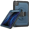 thumbnail image 1 of ELEHOLD Case for Apple iPad Pro 11 2022/2021/2020/2018/air4 10.9/air5,Soft TPU Rugged Durable Case with 360° Rotating Hand Strap & Foldable Hidden Stand & Pencil Holder,Navyblue, 1 of 10