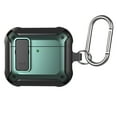 thumbnail image 1 of ELEHOLD Case Compatible with AirPods 3rd Gen (2021), Rugged Secure Lock Designed Full Body Shockproof Protection Cover with Keychain for Man Woman,Green, 1 of 6