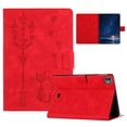 thumbnail image 1 of ELEHOLD Case For Apple iPad Pro 10.5" Kitty Pattern Leather Tablet Case, Slim Back Smart Cover, Auto Sleep/Wake, Full Body Protection, Kickstand，Red, 1 of 9
