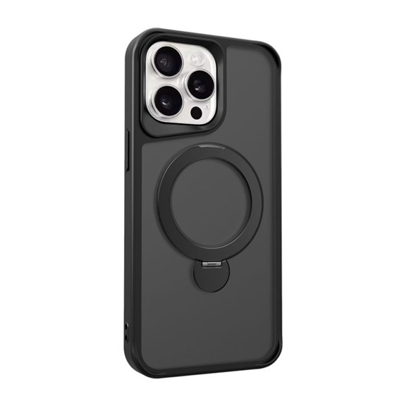 ELEHOLD Case For iPhone 13 Military Grade Shockproof Protective Case Magnetic Ring Stand Rugged Cover, 360° Rotable, Slim&Lightweight, Black