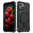 thumbnail image 1 of ELEHOLD Case For iPhone 15 Air-Bags Shockproof Magnetic Rugged Case, Ergonomic Non-Slip Cover, Mag Safe Compatible, Black, 1 of 7