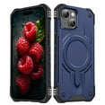 thumbnail image 1 of ELEHOLD Case For iPhone 15 Air-Bags Shockproof Magnetic Rugged Case, Ergonomic Non-Slip Cover, Mag Safe Compatible, Blue, 1 of 7