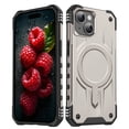 thumbnail image 1 of ELEHOLD Case For iPhone 15 Air-Bags Shockproof Magnetic Rugged Case, Ergonomic Non-Slip Cover, Mag Safe Compatible, Gold, 1 of 7