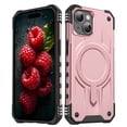 thumbnail image 1 of ELEHOLD Case For iPhone 15 Plus Air-Bags Shockproof Magnetic Rugged Case, Ergonomic Non-Slip Cover, Mag Safe Compatible, Rosegold, 1 of 7