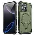 thumbnail image 1 of ELEHOLD Case For iPhone 16 Pro Max Air-Bags Shockproof Magnetic Rugged Case, Ergonomic Non-Slip Cover, Mag Safe Compatible, Armygreen, 1 of 7