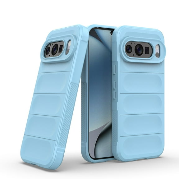 ELEHOLD Case for Google Pixel 10 /10 Pro,Flexible Rugged Protection Shockproof Slim Lightweight Non-Slip Protection Case for Google Pixel 10 /10 Pro,Blue