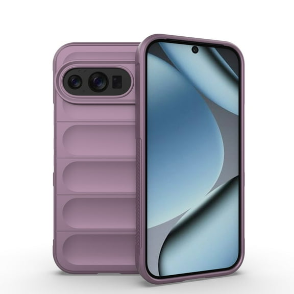 ELEHOLD Case for Google Pixel 10 /10 Pro,Flexible Rugged Protection Shockproof Slim Lightweight Non-Slip Protection Case for Google Pixel 10 /10 Pro,Purple