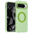 thumbnail image 1 of ELEHOLD Case for Google Pixel 9 / 9 Pro Magnetic Shockproof Case Slim Matte Transparent Rugged Cover, Skin Friendy Feel, Compatibel with MagSafe, Green, 1 of 7