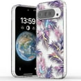 thumbnail image 1 of ELEHOLD Case for Google Pixel 9A, Elegant Transparent Follower Floral Slim Fit Shockproof Phone Case Fingerprint Resistant Cover for Google Pixel 9A ,B, 1 of 5