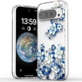 thumbnail image 1 of ELEHOLD Case for Google Pixel 9A, Elegant Transparent Follower Floral Slim Fit Shockproof Phone Case Fingerprint Resistant Cover for Google Pixel 9A ,H, 1 of 5