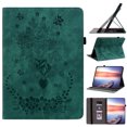 thumbnail image 1 of ELEHOLD Case for Lenovo Tab M10 (3rd Generation, 2022 release), Embossed Butterfly PU Leather Card Holder Folio Cover with Stylus Loop, Multiple Viewing Angles Stand Protective Shell,Green, 1 of 7