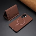 thumbnail image 1 of ELEHOLD Case for Samsung Galaxy A36 5G, 2-in-1 Detachable Magnetic Wallet Case with Card Holder, RFID Blocking Shockproof PU Leather Cover with Kickstand,Brown, 1 of 5