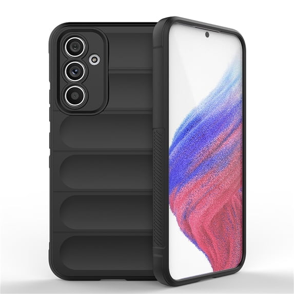 ELEHOLD Case for Samsung Galaxy A54 5G,Flexible Full Body Protection Precise Camera Hole Shockproof Slim Lightweight Non-Slip Dustproof Case for Samsung A54 5G,Black
