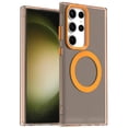 thumbnail image 1 of ELEHOLD Case for Samsung Galaxy S23 Plus Magnetic Shockproof Case Slim Matte Transparent Rugged Cover, Skin Friendy Feel, Compatibel with MagSafe, Orange, 1 of 7