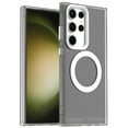thumbnail image 1 of ELEHOLD Case for Samsung Galaxy S23 Ultra Magnetic Shockproof Case Slim Matte Transparent Rugged Cover, Skin Friendy Feel, Compatibel with MagSafe, White, 1 of 7