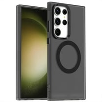 ELEHOLD Case for Samsung Galaxy S24 Ultra Magnetic Shockproof Case Slim Matte Transparent Rugged Cover, Skin Friendy Feel, Compatibel with MagSafe, Black