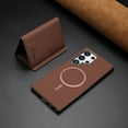 thumbnail image 1 of ELEHOLD Case for Samsung Galaxy S25 Ultra, 2-in-1 Detachable Magnetic Wallet Case with Card Holder, RFID Blocking Shockproof PU Leather Cover with Kickstand,Brown, 1 of 5
