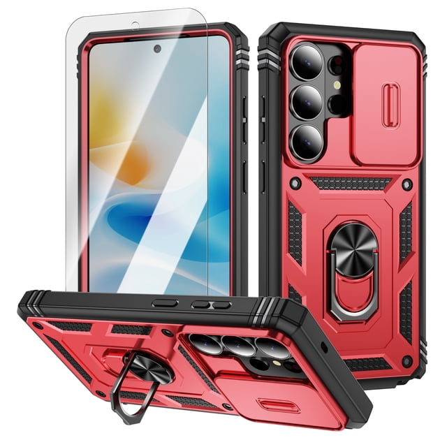 ELEHOLD Case for Samsung Galaxy S26 Ultra, Slide Camera Cover, Rugged ...