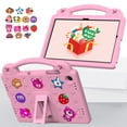 thumbnail image 1 of ELEHOLD Case for Samsung Galaxy Tab A9 Plus 11 Inch (SM-X210/X215/X216/X218) ,Children Friendly DIY Cartoon EVA Foam Protective Handle Stand Cover for Galaxy Tab A9+,Pink, 1 of 8