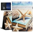 thumbnail image 1 of ELEHOLD Case for Samsung Galaxy Tab S6 Lite 10.4 Inch 2022/2020 SM-P610/P613/P615/P619 with Auto Wake Sleep, Flip Folio Stand Case Soft PU Leather Cute Case with Card Holder,Starfish, 1 of 5