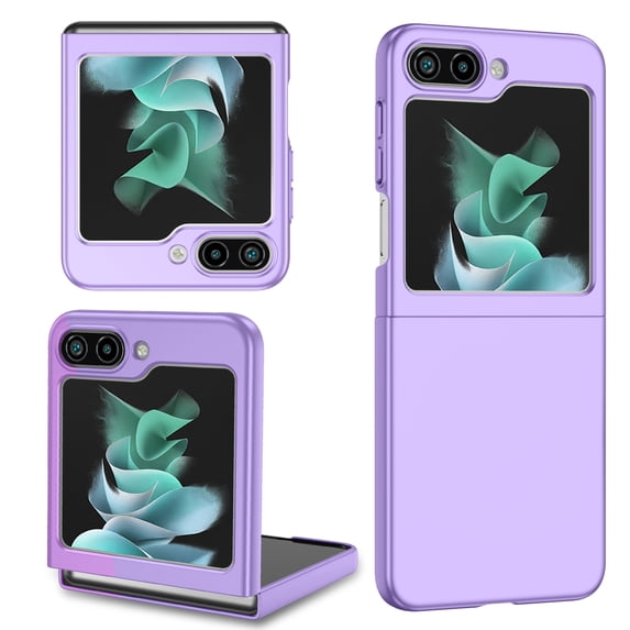 ELEHOLD Case for Samsung Galaxy Z Flip5 2023,Slim Lightweight Hard PC Matte Case Shockproof Anti-Scratch Durable Phone Case for Women Men for Galaxy Z Flip5,Purple