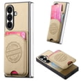 thumbnail image 1 of ELEHOLD Case for Samsung Galaxy Z Fold 5, Magnetic Detachable Card Slot Faux Leather Shockproof Lightweight Anti-Scratch Non-Slip Wallet Case for Samsung Galaxy Z Fold 5,Khaki, 1 of 11