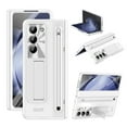 thumbnail image 1 of ELEHOLD Case Samsung Galaxy Z Fold 6,Case with Pen & Pen Holder with Kickstand & Hinge Protection,Protective Case Cover with Screen Protector,White, 1 of 8