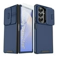 thumbnail image 1 of ELEHOLD Case for Samsung Galaxy Z Fold 7, Slide Camera Cover Phone Case with Screen Protector, Shockproof Hybrid Rugged Cover, Wireless Charging Compatible,Blue, 1 of 9