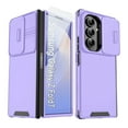 thumbnail image 1 of ELEHOLD Case for Samsung Galaxy Z Fold 7, Slide Camera Cover Phone Case with Screen Protector, Shockproof Hybrid Rugged Cover, Wireless Charging Compatible,Purple, 1 of 9